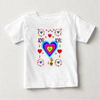 Baby T-shirt Valentijnsdag