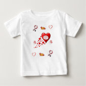 Baby T-shirt Valentijnsdag (Voorkant)