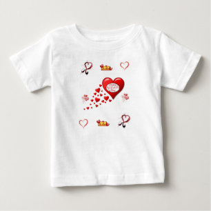 Baby T-shirt Valentijnsdag