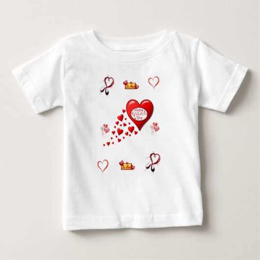 Baby T-shirt Valentijnsdag (Voorkant)