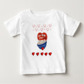Baby T-shirt Valentijnsdag (Voorkant)