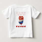 Baby T-shirt Valentijnsdag (Achterkant)
