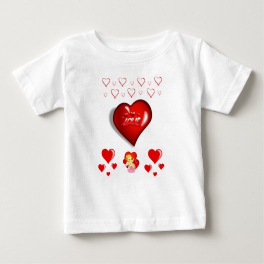 Baby T-shirt Valentijnsdag (Voorkant)