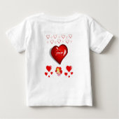 Baby T-shirt Valentijnsdag (Achterkant)