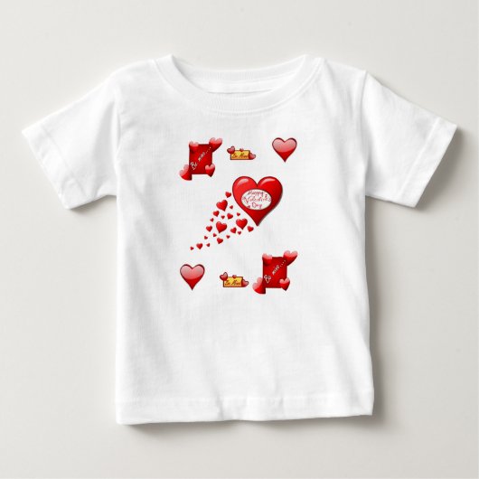 Baby T-shirt Valentijnsdag (Voorkant)