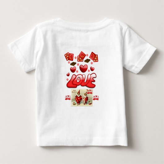 Baby T-shirt Valentijnsdag (Achterkant)