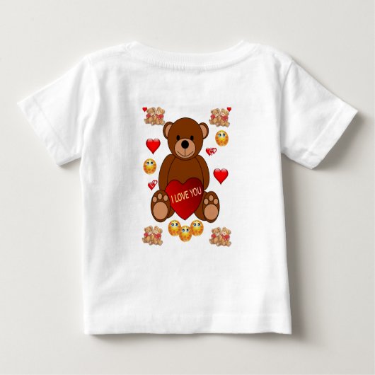 Baby T-shirt Valentijnsdag (Achterkant)