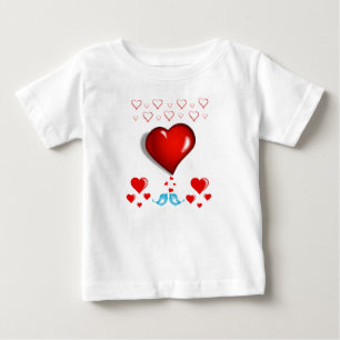 Baby T-shirt Valentijnsdag