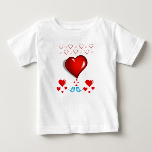 Baby T-shirt Valentijnsdag (Voorkant)
