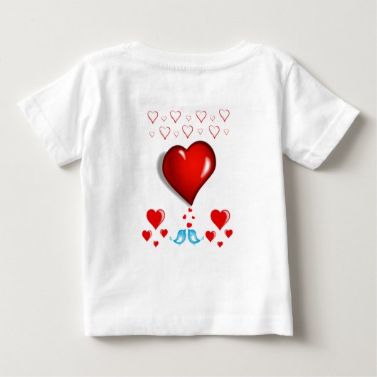 Baby T-shirt Valentijnsdag (Achterkant)