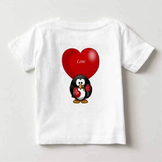 Baby T-shirt Valentijnsdag (Achterkant)
