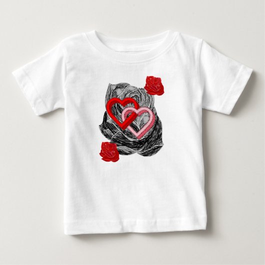 Baby T-shirt Valentijnsdag (Voorkant)