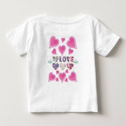 Baby T-shirt Valentijnsdag (Achterkant)