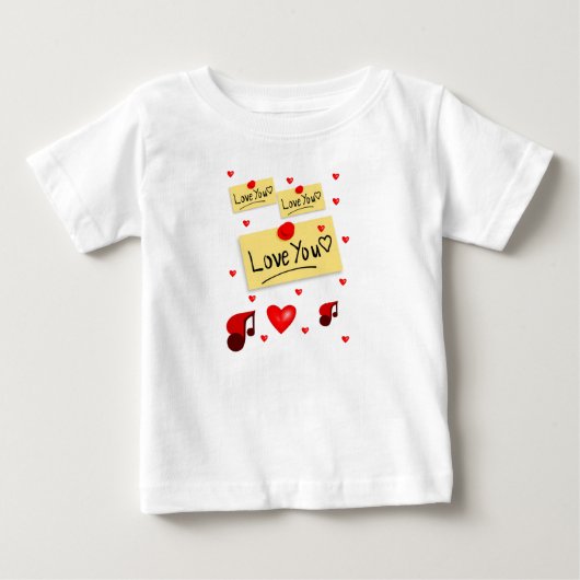 Baby T-shirt Valentijnsdag (Voorkant)