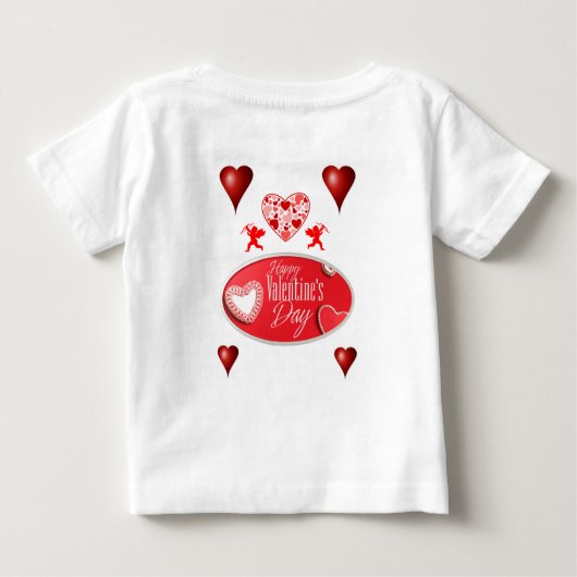 Baby T-shirt Valentijnsdag (Achterkant)