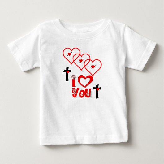 Baby T-shirt Valentijnsdag (Voorkant)