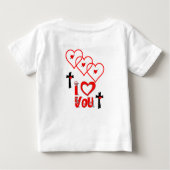 Baby T-shirt Valentijnsdag (Achterkant)