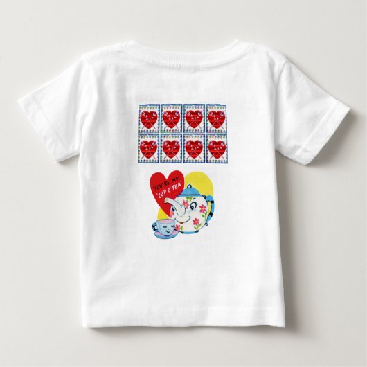 Baby T-shirt Valentijnsdag (Achterkant)