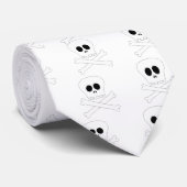 Baby t-shirt van de schedel stropdas (Opgerold)