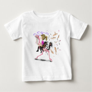 Baby T-Shirt van het Meisje en het Roestse Racing 