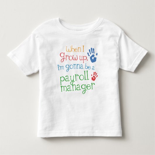 Baby T-Shirt van Payroll Manager (Future) Baby (Voorkant)