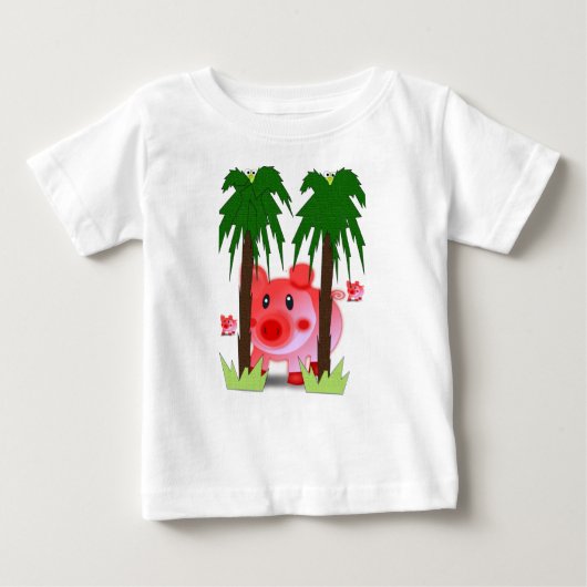 Baby T-shirt varken (Voorkant)