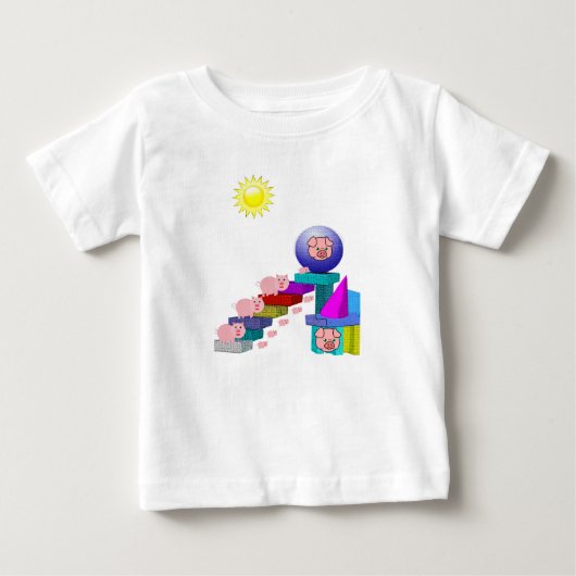 Baby T-shirt varken (Voorkant)