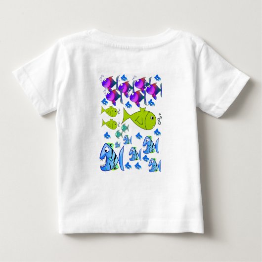 Baby T-shirt vis (Achterkant)