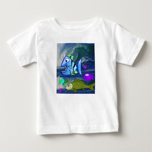Baby T-shirt vis (Voorkant)
