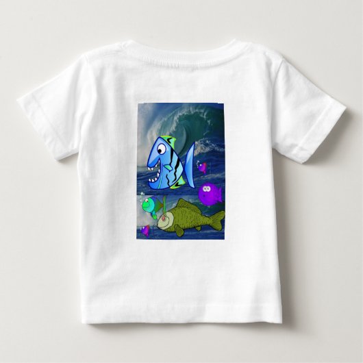 Baby T-shirt vis (Achterkant)