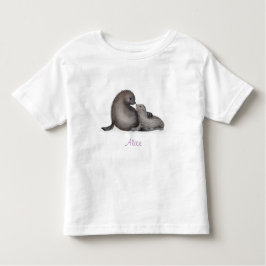 Baby T-shirt voor de paardenpels van paardenbont e