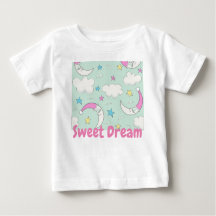 baby t-shirt voor schattige wolkenmaan