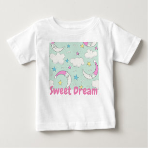 baby t-shirt voor schattige wolkenmaan