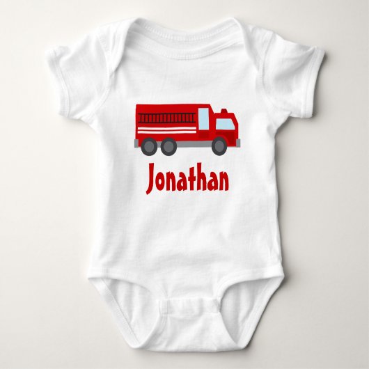 Baby T-shirt voor speciale brandweerman (Voorkant)