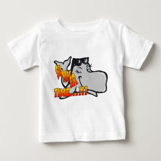 Baby T-Shirt voor winbare walvis (Voorkant)