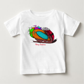 Baby T-shirt vrolijk kerstfeest