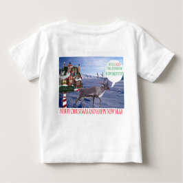 baby t-shirt, Vrolijk Kerstfeest en Gelukkig Nieuw
