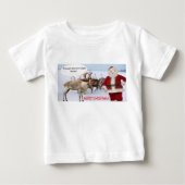 baby t-shirt vrolijk kerstvarken (Voorkant)