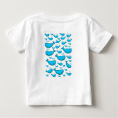 Baby T-shirt walvis (Achterkant)