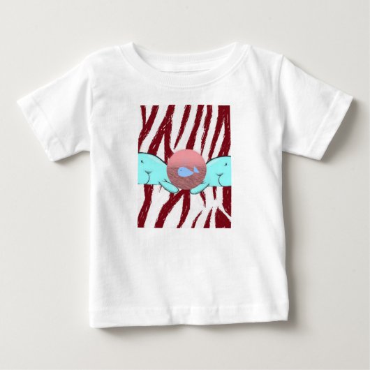 Baby T-shirt walvis (Voorkant)