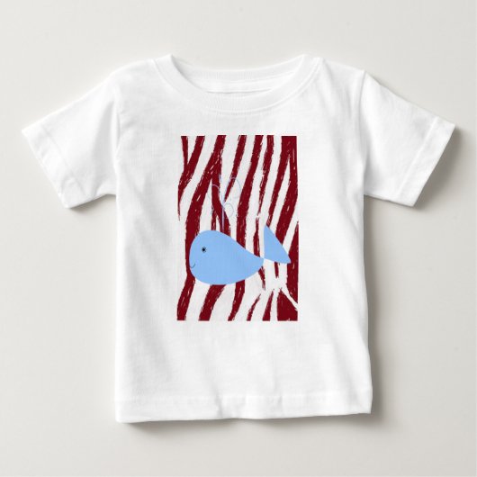 Baby T-shirt walvis (Voorkant)