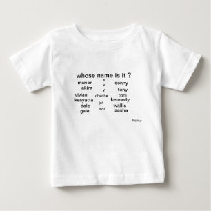 Baby T-shirt, wiens naam is het? door Europol