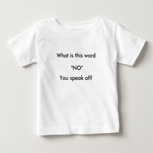 Baby T-shirt, wit (Voorkant)