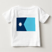 Baby T-Shirt with Flag of Minnesota, USA (Achterkant)