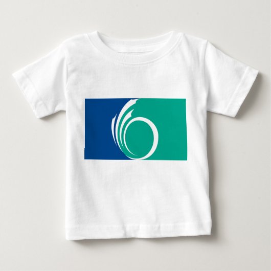 Baby T-Shirt with Flag of Ottawa, Canada (Voorkant)