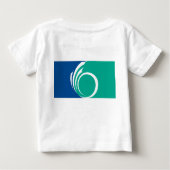 Baby T-Shirt with Flag of Ottawa, Canada (Achterkant)
