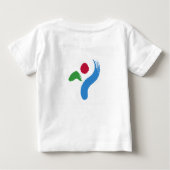 Baby T-Shirt with Flag of Seoul (Achterkant)