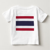 Baby T-Shirt with Flag of Thailand (Achterkant)