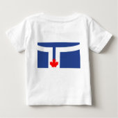 Baby T-Shirt with Flag of Toronto (Achterkant)