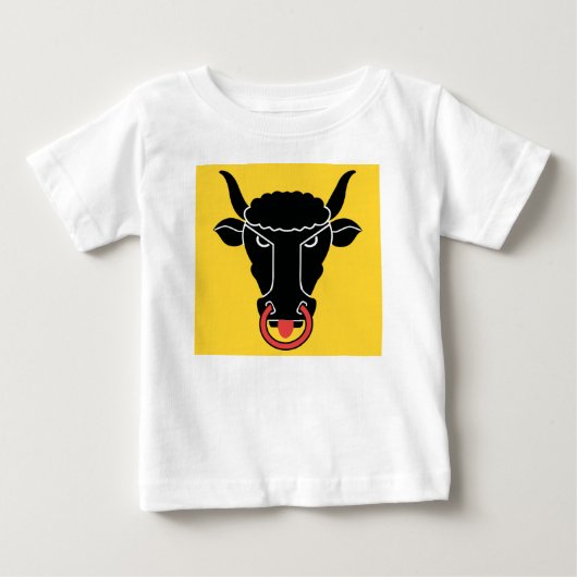 Baby T-Shirt with Flag of Uri, Switzerland (Voorkant)